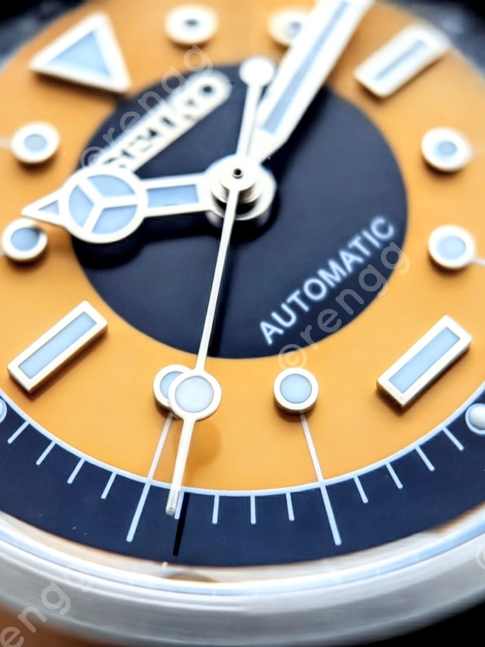 38mm DressWatch Seiko TMI VH31 "The Eye" Mod Watch Smooth Sweep Second Sapphire - Picture 12 of 12